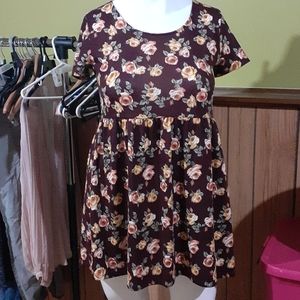 Floral Short Sleeve Dress